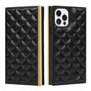Folio-hoesje voor iPhone 12 / 12 Pro Gewatteerde Glamour
