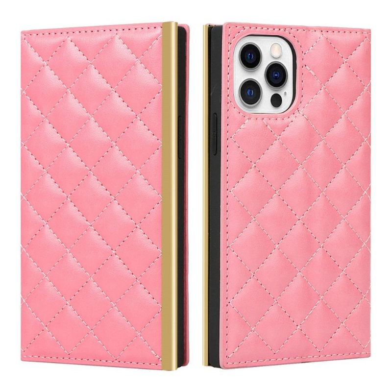 Folio-hoesje voor iPhone 12 / 12 Pro Gewatteerde Glamour