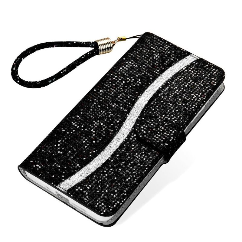 Folio-hoesje voor iPhone 12 / 12 Pro Glitterkaarthouder