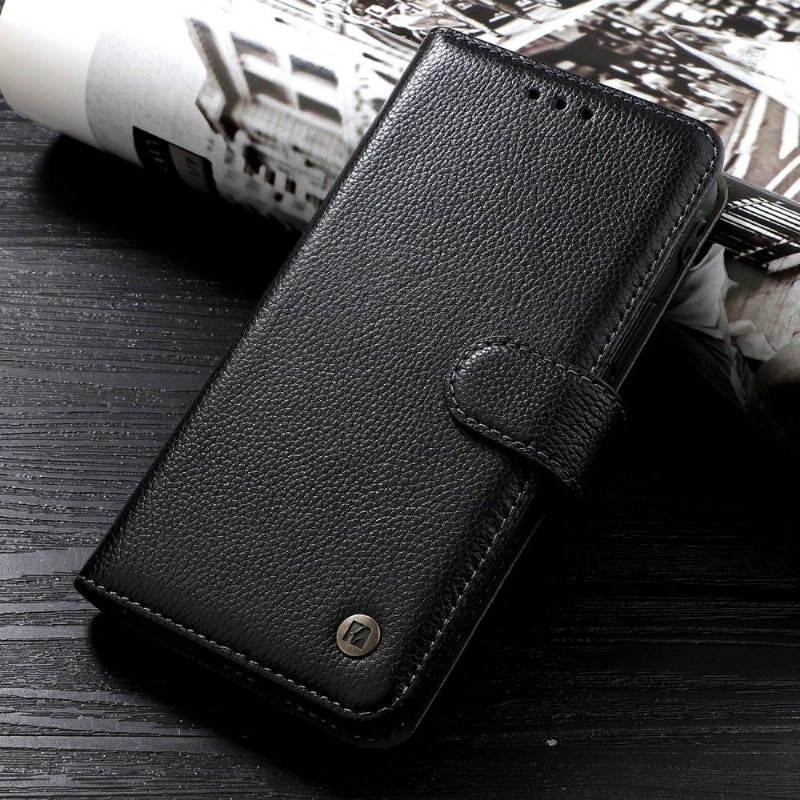 Folio-hoesje voor iPhone 12 / 12 Pro Kaiyue Echt Leer