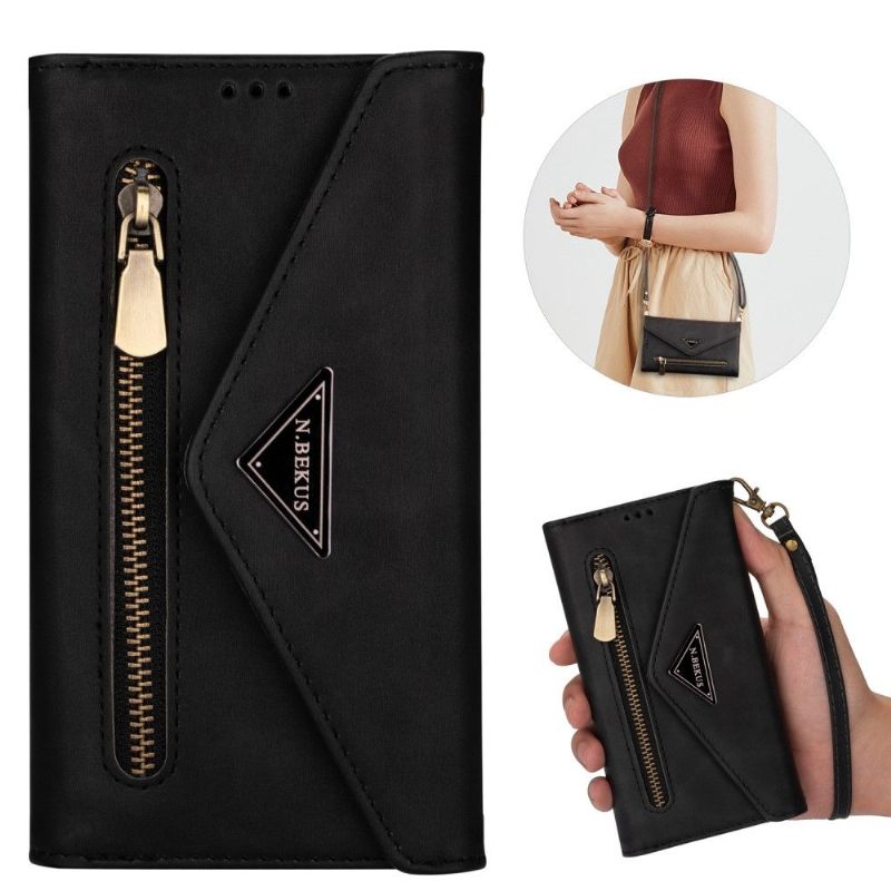 Folio-hoesje voor iPhone 12 / 12 Pro Portemonnee Ledereffect N.bekus