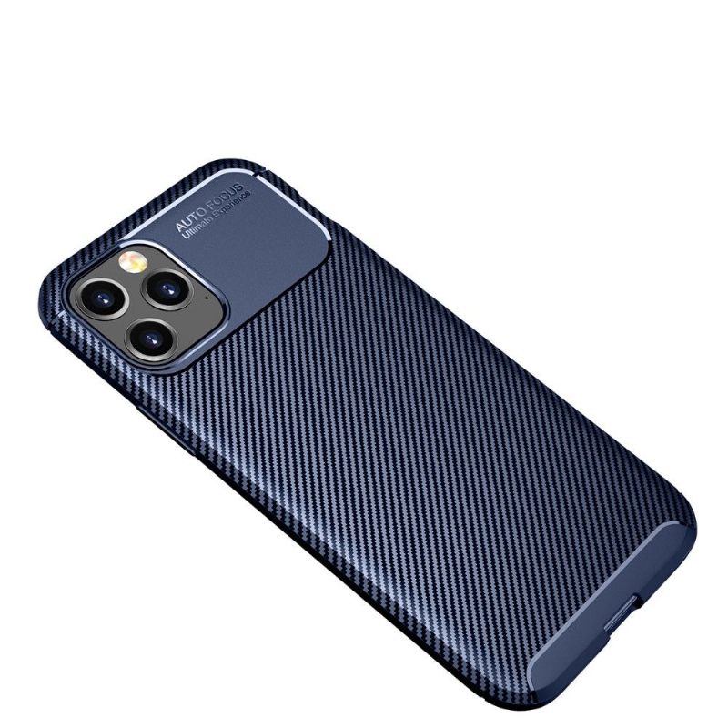 Hoesje voor iPhone 12 / 12 Pro Anti-fall Koolstofvezelstyling