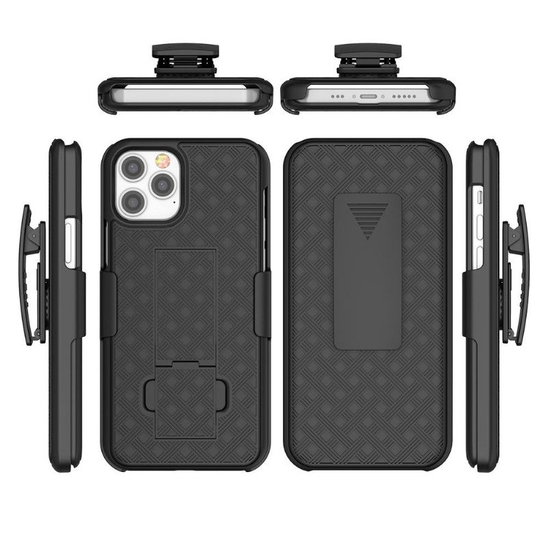Hoesje voor iPhone 12 / 12 Pro Integraal Met Riemclip