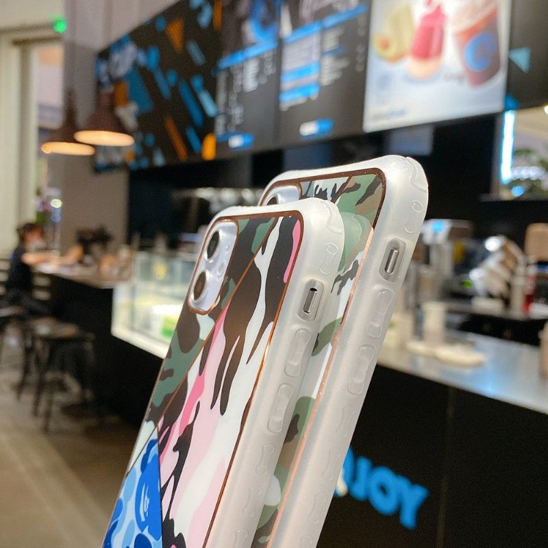 Hoesje voor iPhone 12 / 12 Pro Kleur Camouflage