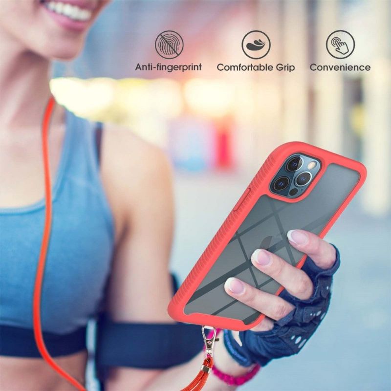 Hoesje voor iPhone 12 / 12 Pro Met Koord Stedelijke Serie