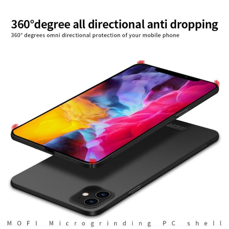 Hoesje voor iPhone 12 / 12 Pro Mofi Ultra Fijn Mat