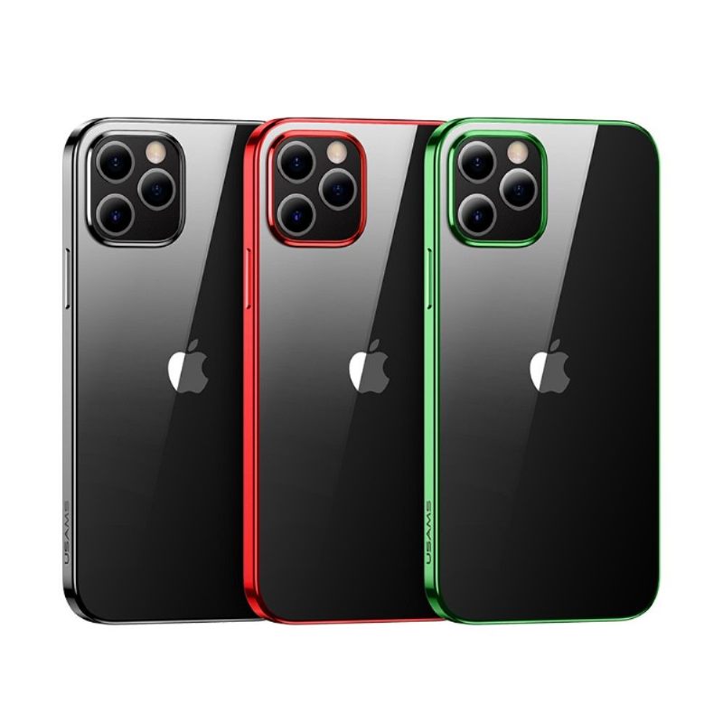 Hoesje voor iPhone 12 / 12 Pro Transparante Contouren Kleuren