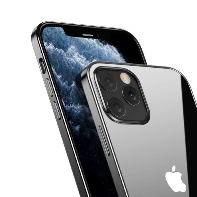 Hoesje voor iPhone 12 / 12 Pro Transparante Contouren Kleuren