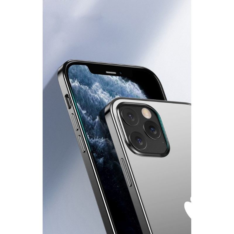 Hoesje voor iPhone 12 / 12 Pro Transparante Contouren Kleuren