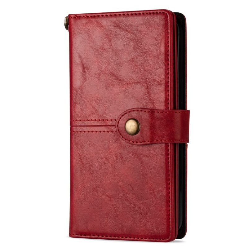 Leren Hoesje voor iPhone 12 / 12 Pro Bescherming Retro-stijl Met Meerdere Compartimenten