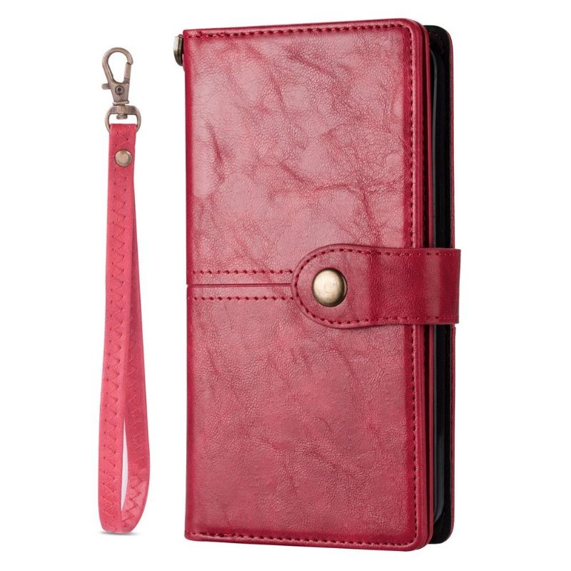 Leren Hoesje voor iPhone 12 / 12 Pro Bescherming Retro-stijl Met Meerdere Compartimenten
