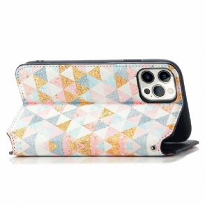 Leren Hoesje voor iPhone 12 / 12 Pro Scandinavische Stijl
