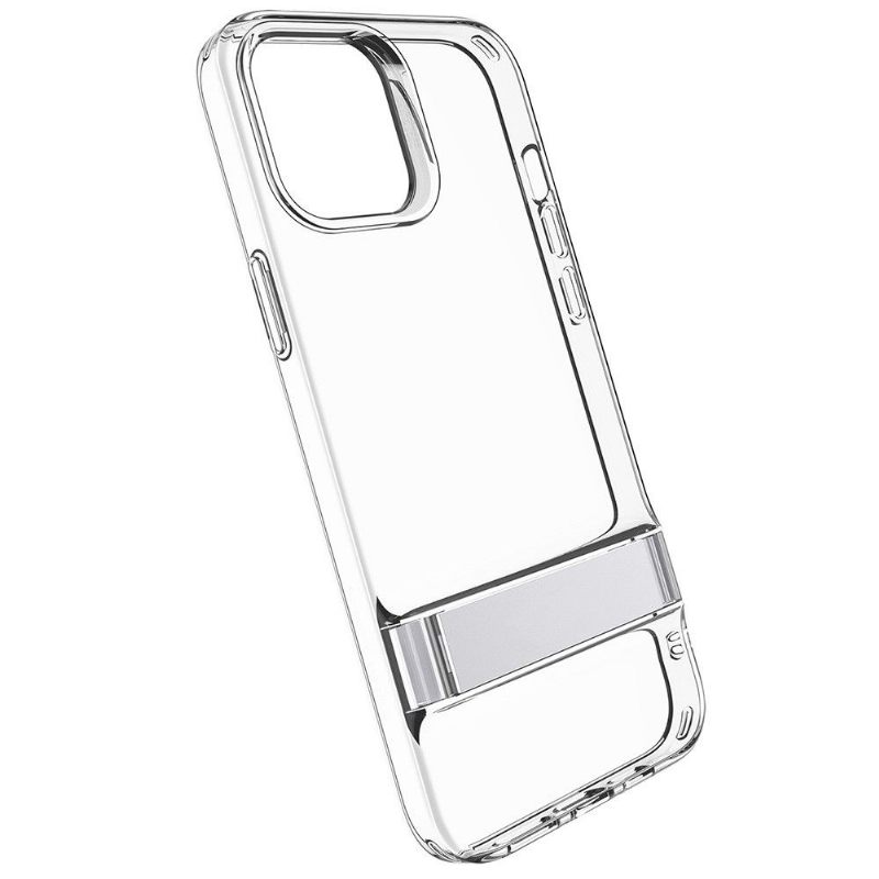 Telefoonhoesje voor iPhone 12 / 12 Pro Bescherming Doorzichtige Esr Met Metalen Standaard