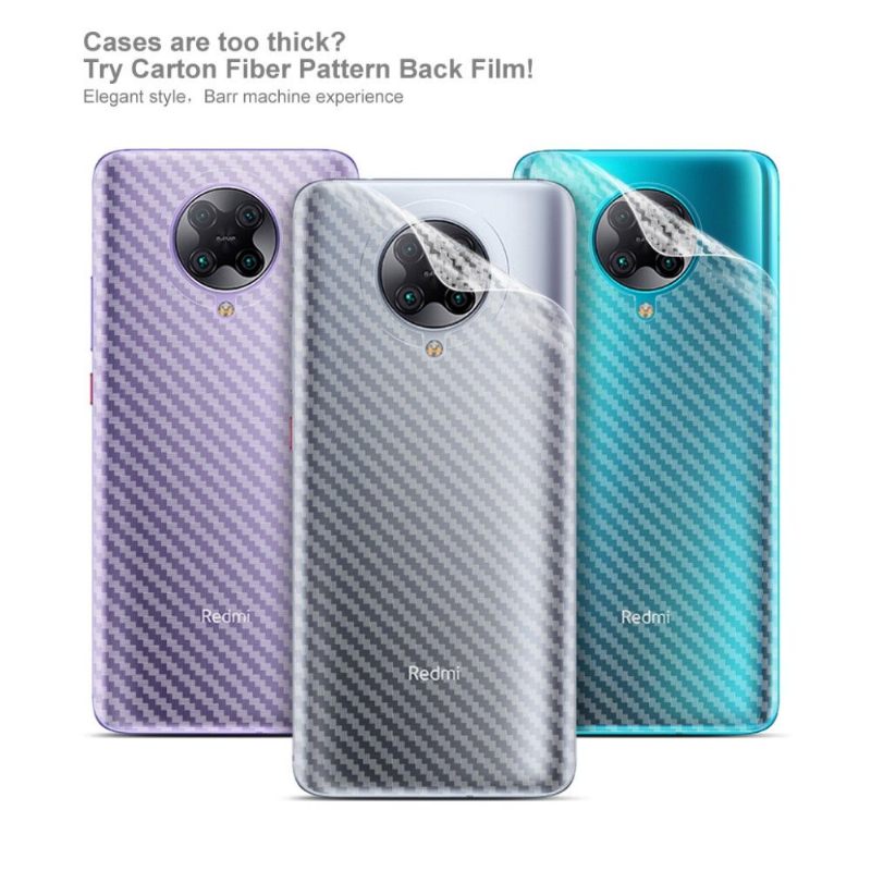Carbon-Achterfilms Voor Xiaomi Poco F2 Pro (2 Stuks)