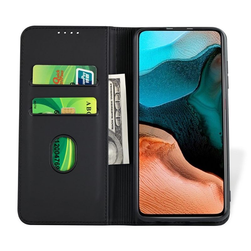 Cover voor Poco F2 Pro Folio-hoesje Softtouch
