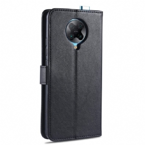 Folio-hoesje voor Poco F2 Pro Anti-fall Azns Retro Leder Effect