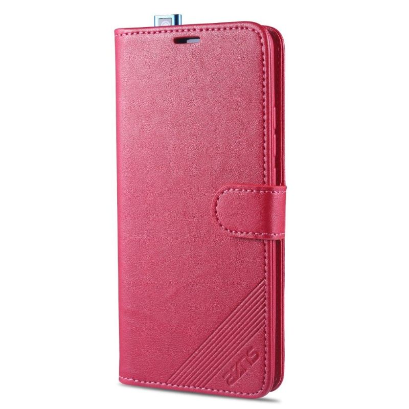 Folio-hoesje voor Poco F2 Pro Anti-fall Azns Retro Leder Effect