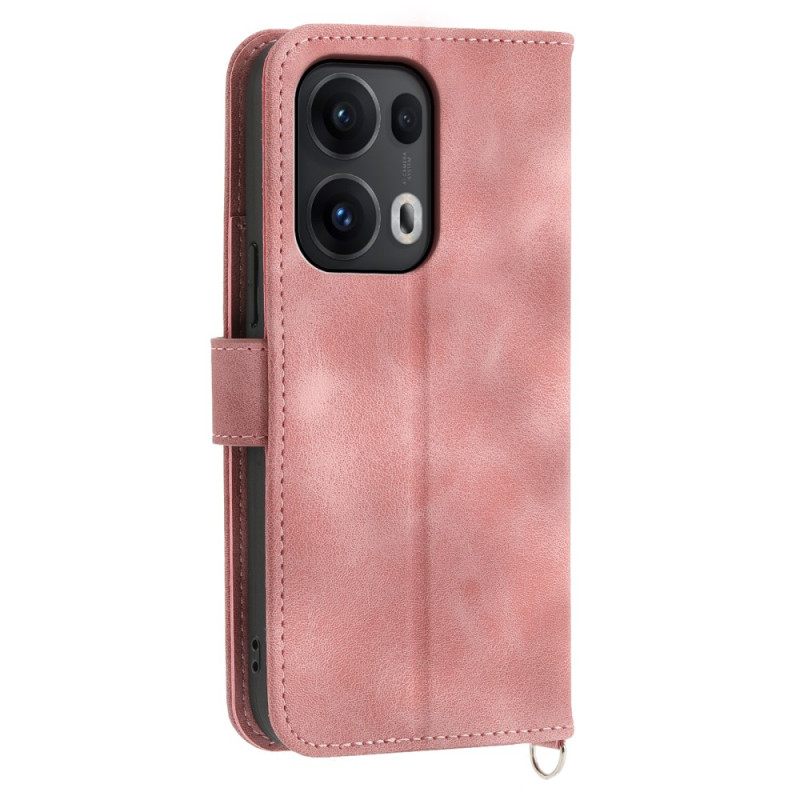 Bescherming Hoesje Oppo Reno 13 Pro 5g Bloemenpatroon Met Schouderband