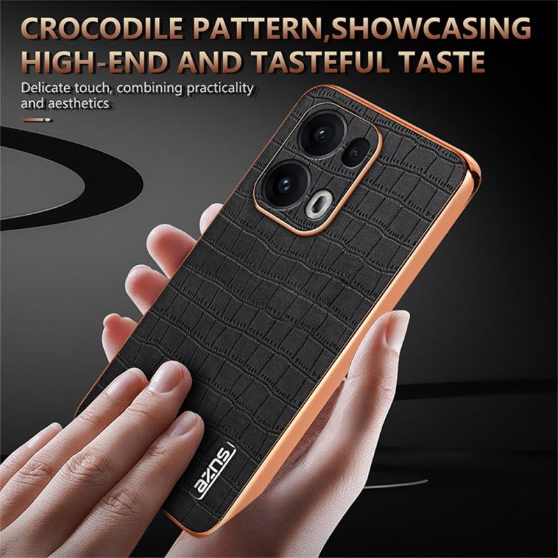 Case Hoesje Oppo Reno 13 Pro 5g Telefoonhoesje Azns Krokodillenstijl