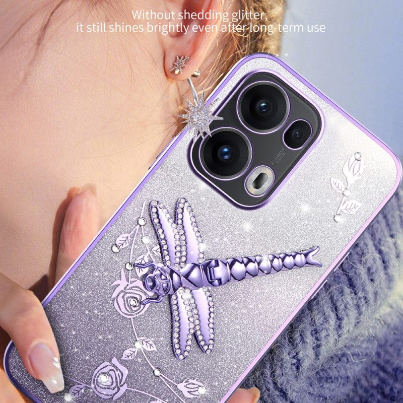 Case Hoesje Oppo Reno 13 Pro 5g Telefoonhoesje Kadem Dragonfly-ondersteuning