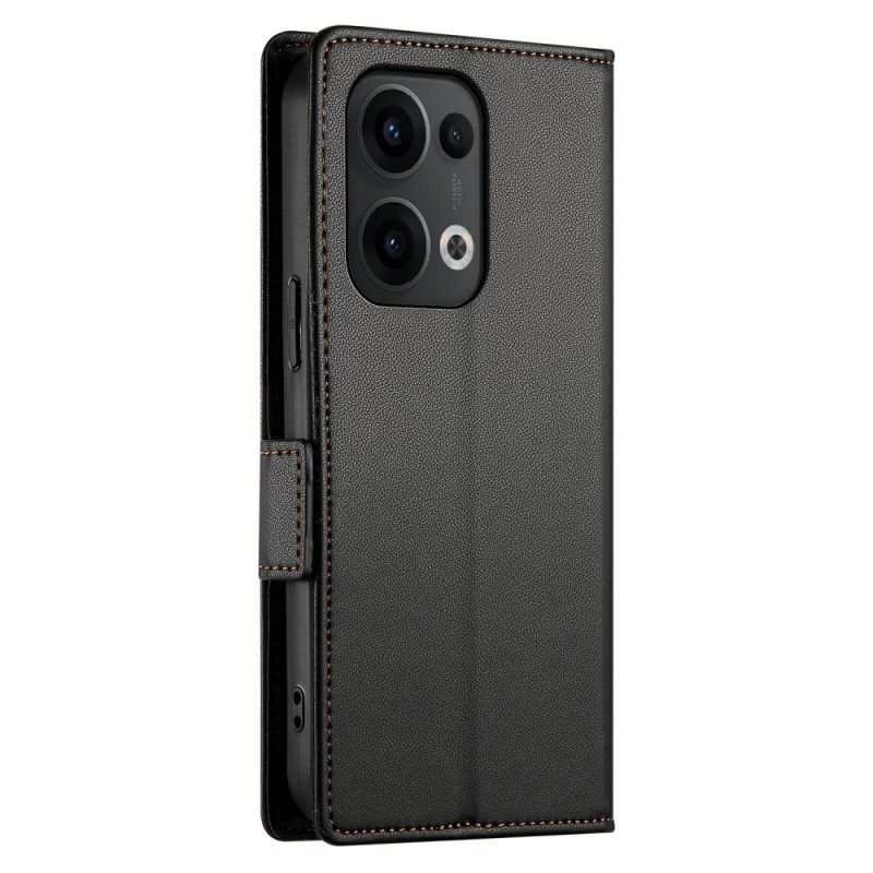 Flip Case Leren Oppo Reno 13 Pro 5g Klinknagel