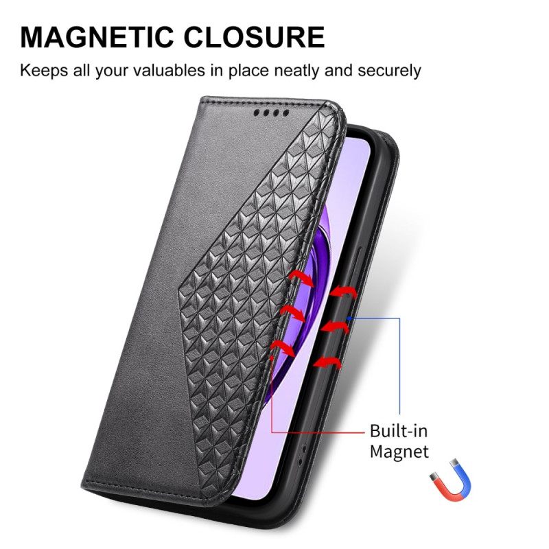 Folio-hoesje Oppo Reno 13 Pro 5g Telefoonhoesje Diamantpatroon Met Band