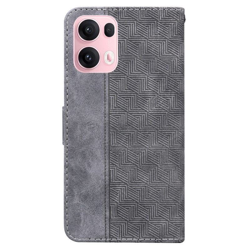 Folio-hoesje Oppo Reno 13 Pro 5g Telefoonhoesje Geweven Patroon