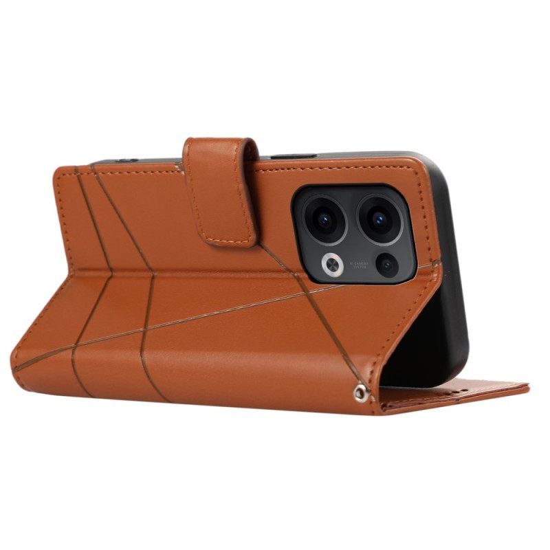 Folio-hoesje Oppo Reno 13 Pro 5g Telefoonhoesje Lijnen