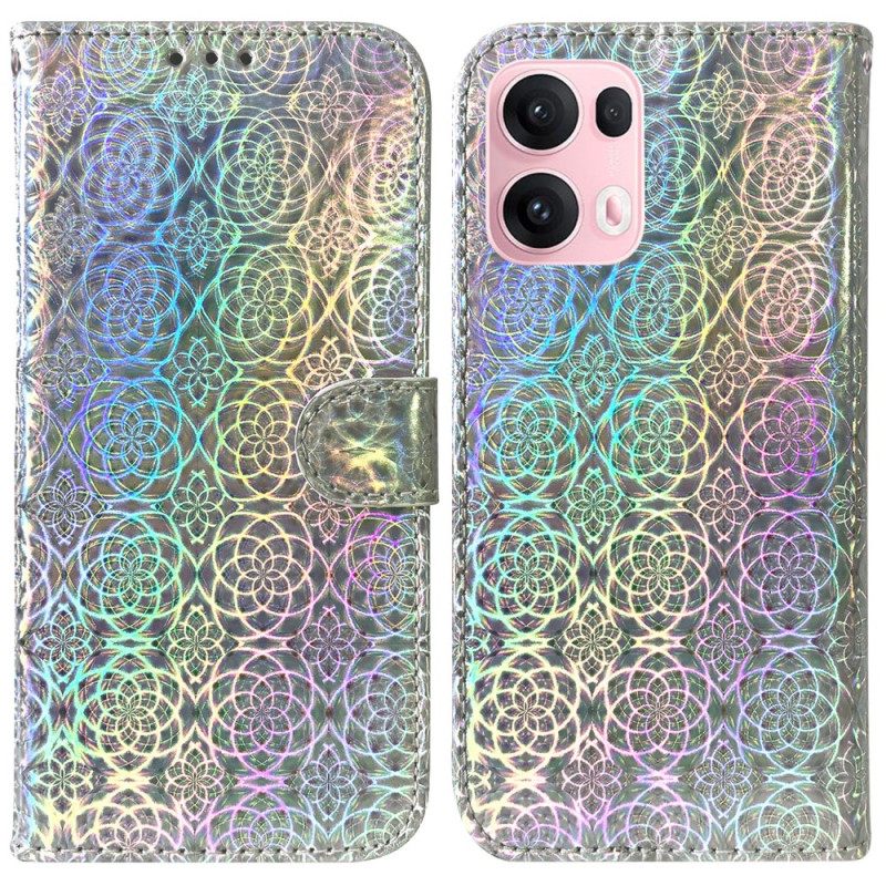 Leren Hoesje Oppo Reno 13 Pro 5g Discostijl Bescherming Hoesje