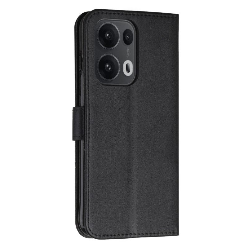 Leren Hoesje Voor Oppo Reno 13 Pro 5g Designlijnen