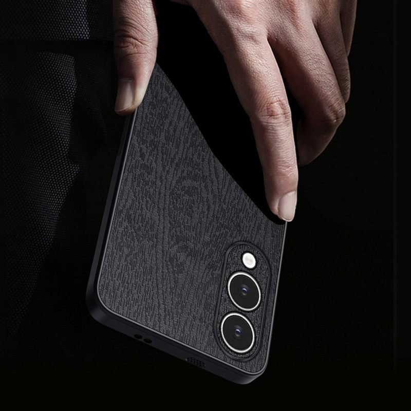 Case Hoesje Samsung Galaxy S25 5g Edge Telefoonhoesje Azns Houteffect