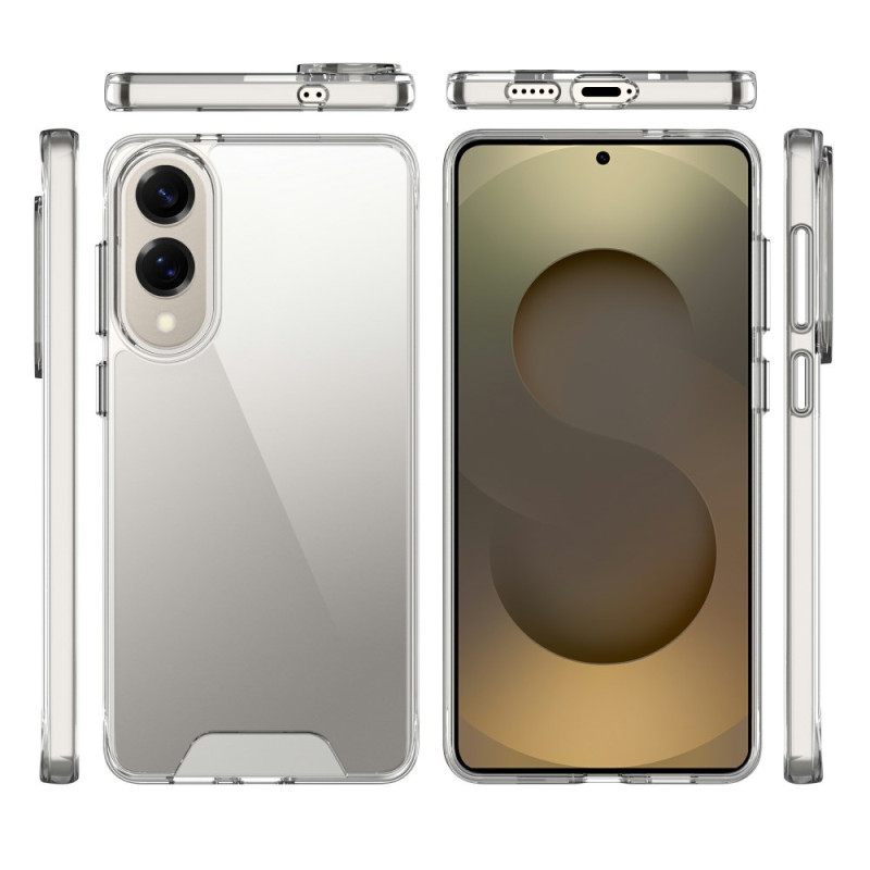 Case Hoesje Samsung Galaxy S25 5g Edge Telefoonhoesje Transparant