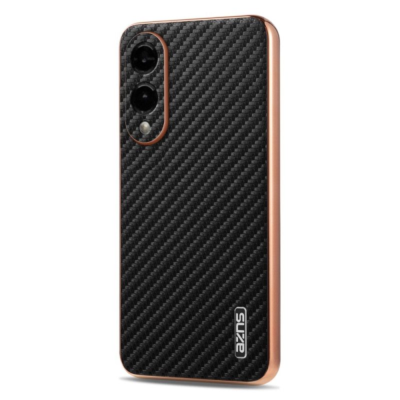 Cover Hoesje Samsung Galaxy S25 5g Edge Telefoonhoesje Azns Koolstofvezeltextuur