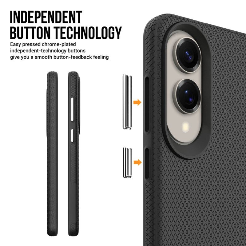 Cover Hoesje Samsung Galaxy S25 5g Edge Telefoonhoesje Chromen Knoppen