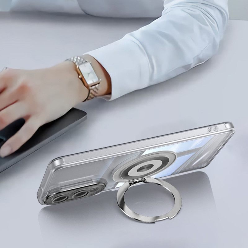 Cover Hoesje Samsung Galaxy S25 5g Edge Telefoonhoesje Draaibare Houder En Lensbeschermer