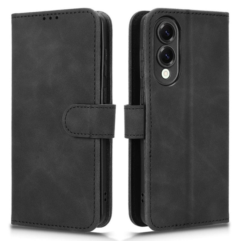 Flip Case Leren Samsung Galaxy S25 5g Edge Suède-effect