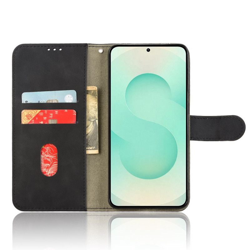 Flip Case Leren Samsung Galaxy S25 5g Edge Suède-effect