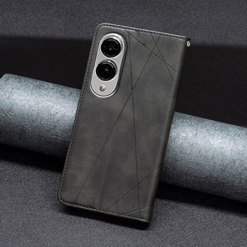 Folio-hoesje Samsung Galaxy S25 5g Edge Geometrisch Patroon Bescherming Hoesje