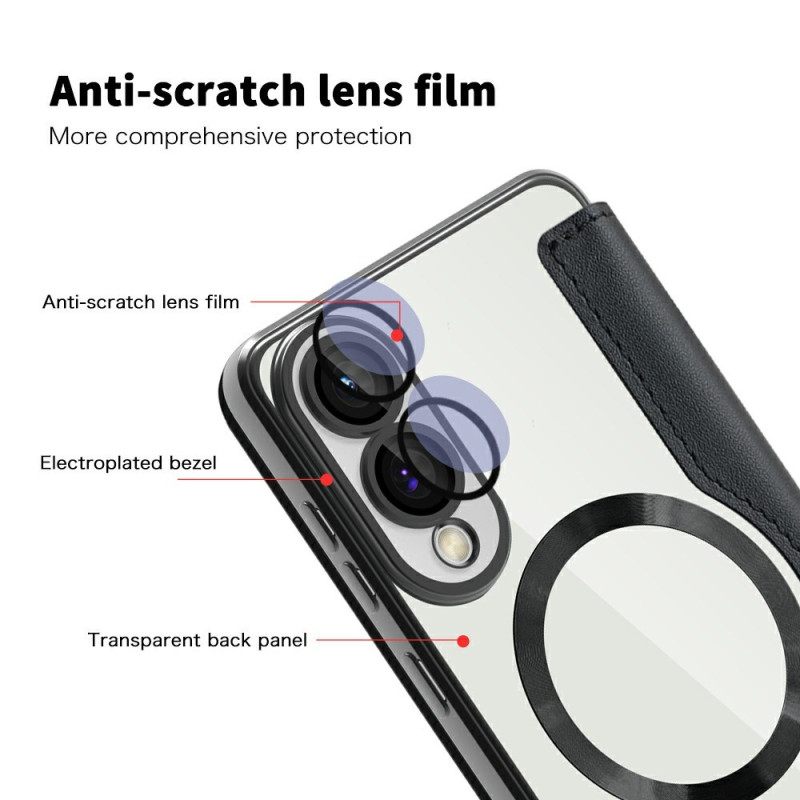 Folio-hoesje Samsung Galaxy S25 5g Edge Magsafe-compatibel Met Rfid-blokkering Bescherming Hoesje