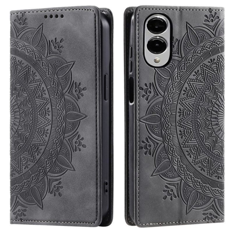 Folio-hoesje Samsung Galaxy S25 5g Edge Mandala Suède-effect