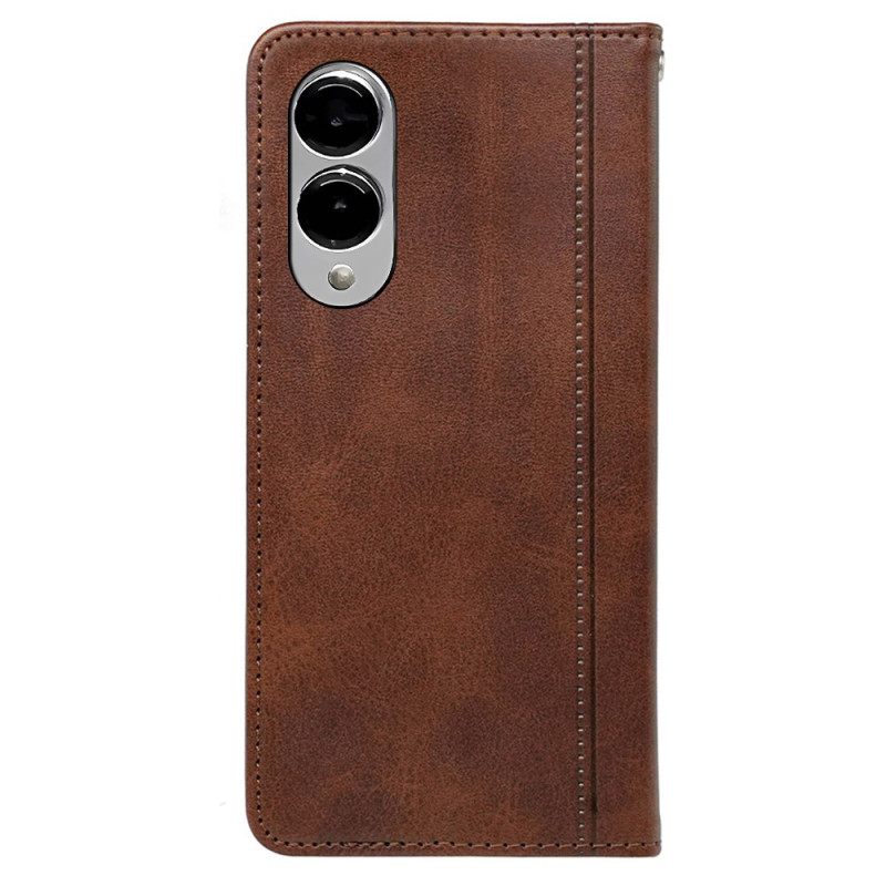 Folio-hoesje Samsung Galaxy S25 5g Edge Premium Vintage