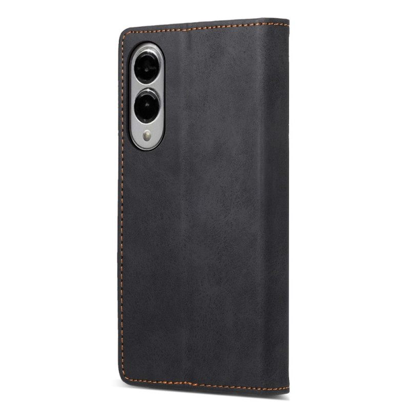 Folio-hoesje Samsung Galaxy S25 5g Edge Rfid-blokkerend Kunstleer Bescherming Hoesje