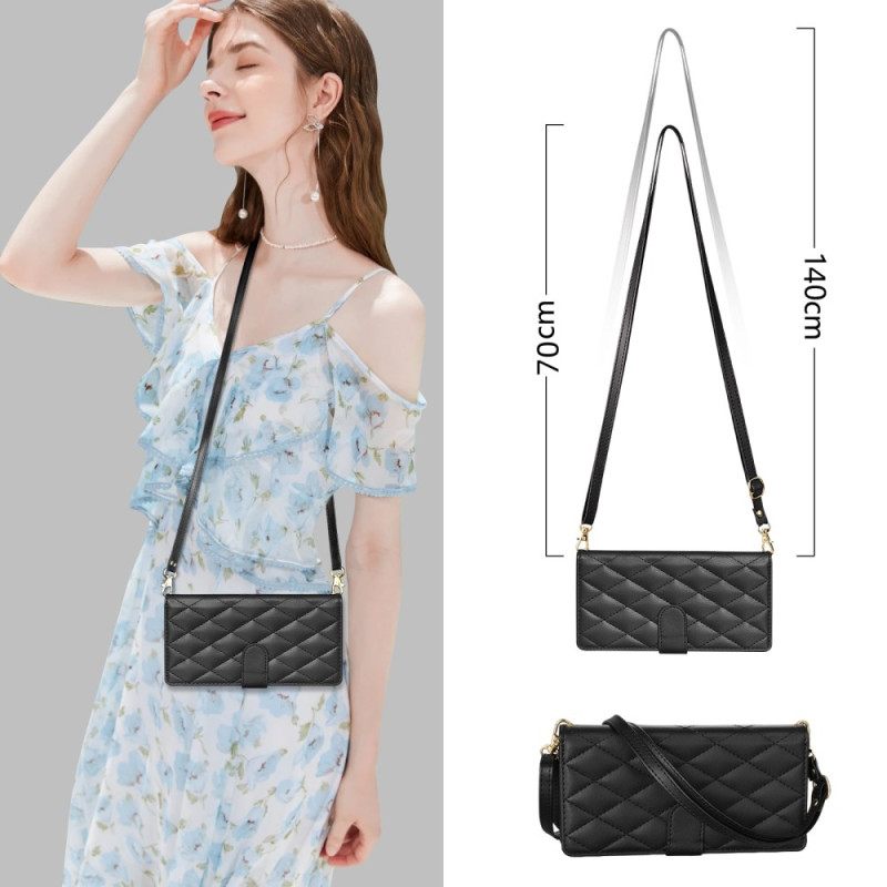 Folio-hoesje Samsung Galaxy S25 5g Edge Telefoonhoesje Gewatteerde Portemonnee