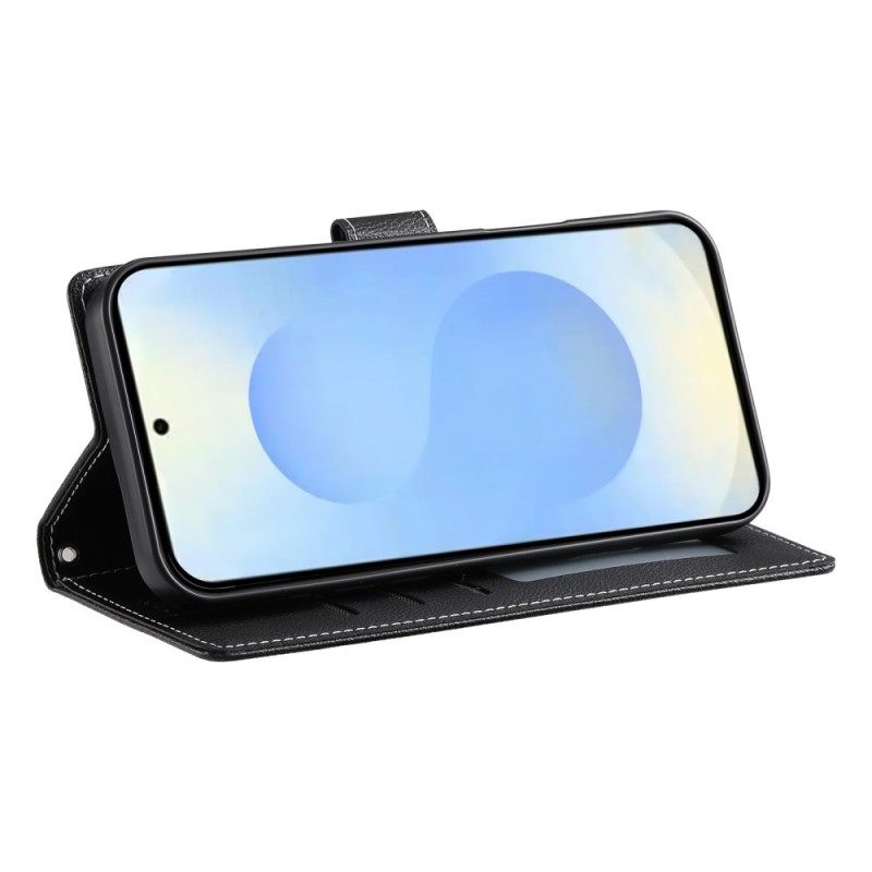 Folio-hoesje Samsung Galaxy S25 5g Edge Telefoonhoesje Kunstleer