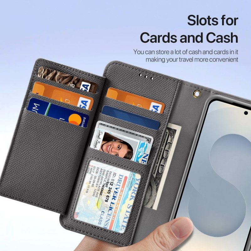 Folio-hoesje Samsung Galaxy S25 5g Edge Telefoonhoesje Lawa Series Dux Ducis