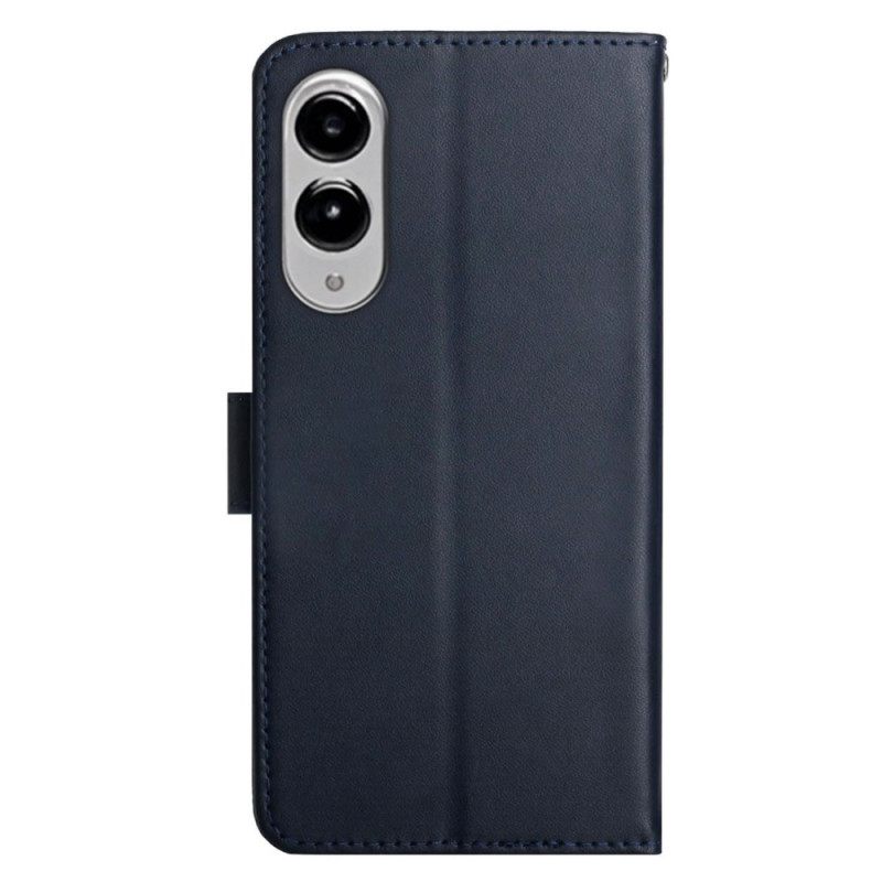 Folio-hoesje Samsung Galaxy S25 5g Edge Telefoonhoesje Nappaleer