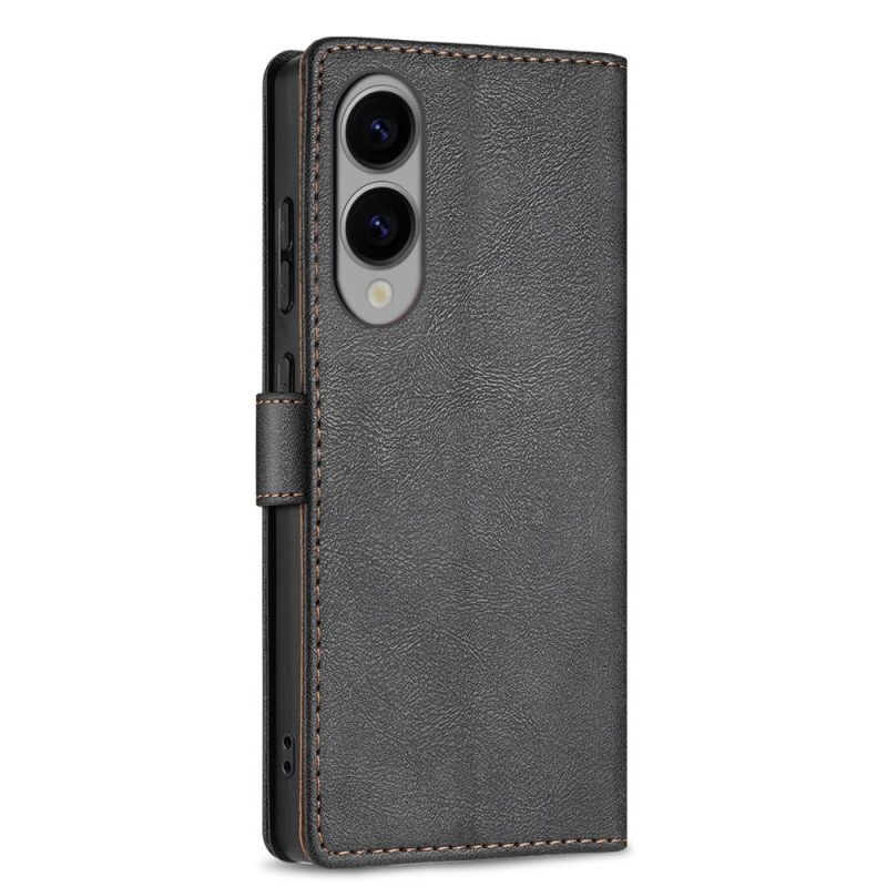 Folio-hoesje Samsung Galaxy S25 5g Edge Telefoonhoesje N.bekus Vintage Stijl