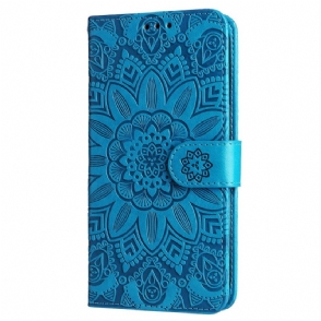 Folio-hoesje Samsung Galaxy S25 5g Edge Zonnebloempatroon