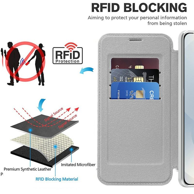 Folio-hoesje Voor Samsung Galaxy S25 5g Edge Gewatteerd Magsafe-compatibel