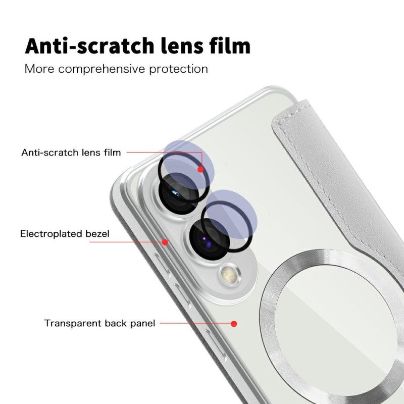 Folio-hoesje Voor Samsung Galaxy S25 5g Edge Gewatteerd Magsafe-compatibel